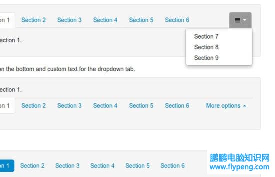 Tab drop