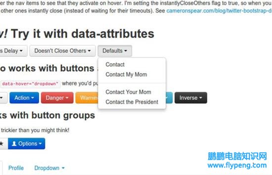 Hover Dropdown