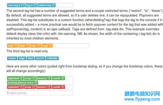 Bootstrap Tags