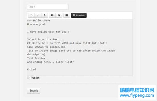 Bootstrap Markdown